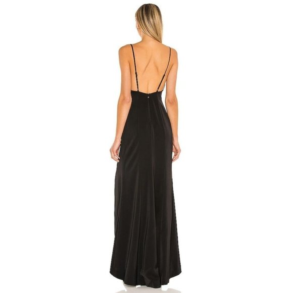 NBD Charlise Black Twisted Cut Out Maxi Gown XSmall New Women’s long dress - Picture 2 of 8